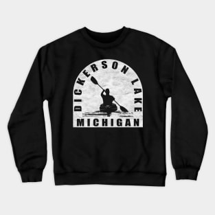 Dickerson Lake Kayaking Michigan Crewneck Sweatshirt